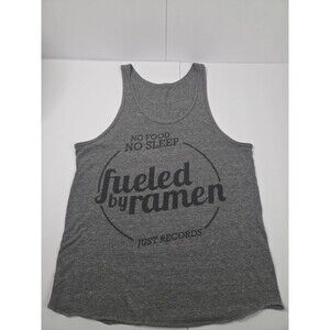 Fueled by Ramen No Food No Sleep Just Records Gray Tank Top Graphic Tee